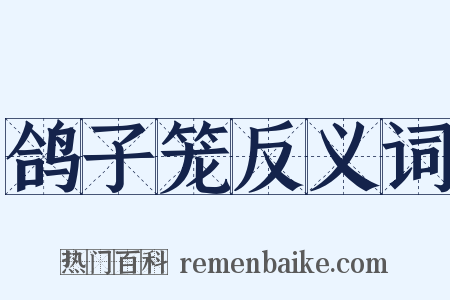 鸽子笼反义词是什么意思的图片